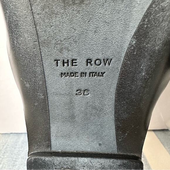 The Row Cannes Leather Strappy Sandals size EU 38 Black Flats - Picture 2 of 10